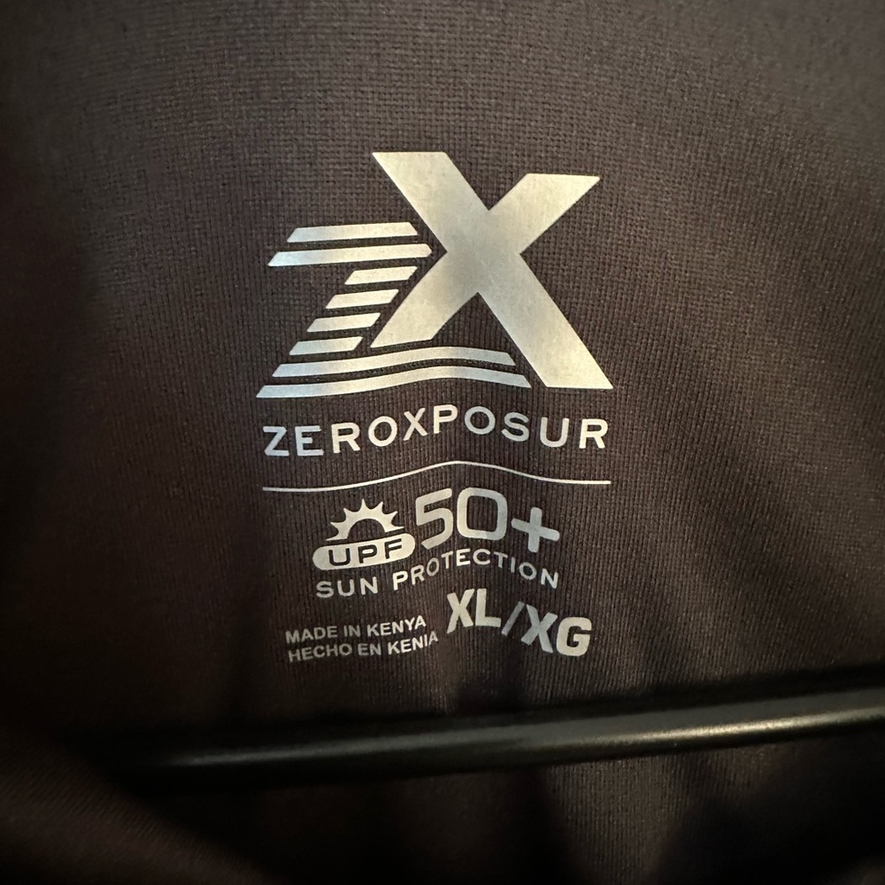 ZeroXposur Men’s Black Sun Protection Hoodie Size XL NWOT - Picture 3 of 9